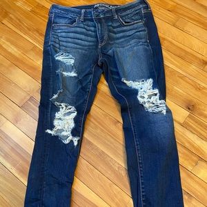 American Eagle Super Stretch X Distressed Jegging